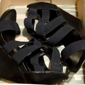 Bcbg Eneration black wedge heel  shoes